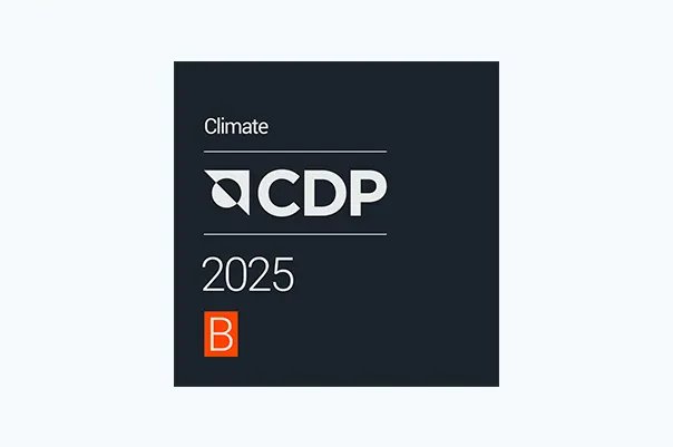 เปิดเผยข้อมูลการจัดการก๊าซเรือนกระจก ทั้ง 3 หัวข้อ ได้แก่ การปรับตัวต่อสภาพภูมิอากาศ ป่าไม้ และความมั่นคงด้านนํ้า บนเว็บไซต์ของ CDP (Carbon Disclosure Project) และได้รับการจัดอันดับในระดับ B ทั้ง 3 หัวข้อ