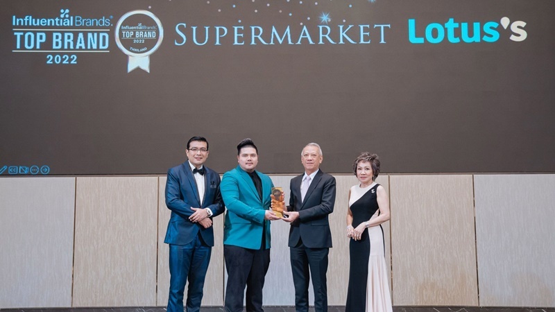 โลตัส ครองใจลูกค้ากลุ่มมิลเลนเนียล คว้ารางวัล Top Brand 2022 จากเวทีระดับภูมิภาคเอเชีย