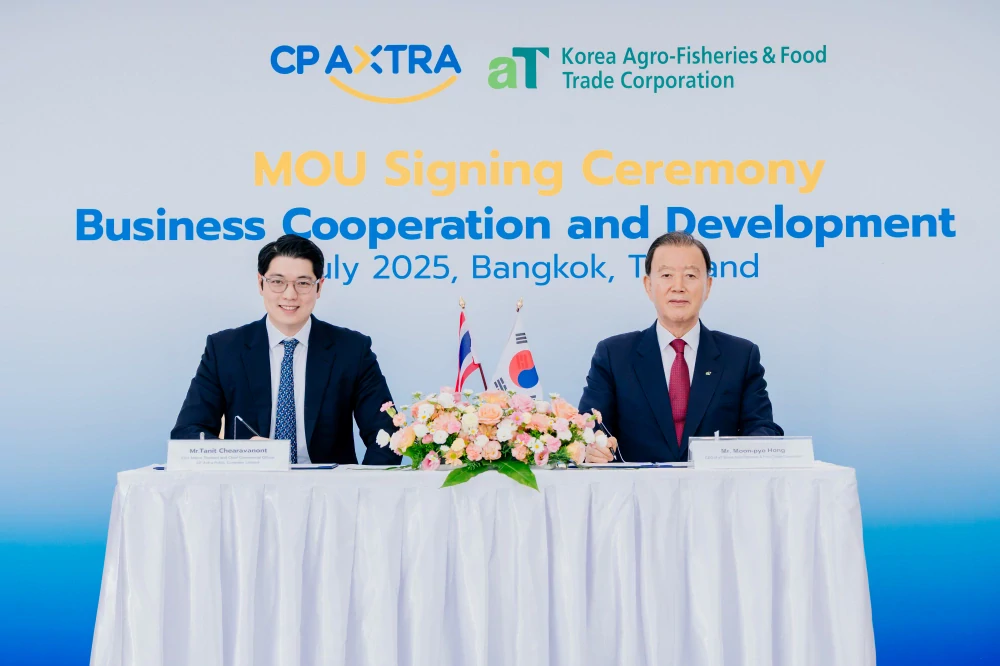 ซีพี แอ็กซ์ตร้า ลงนามบันทึกข้อตกลงความร่วมมือกับ Korea Agro-Fisheries & Food Trade Corporation ขับเคลื่อนความร่วมมือทางธุรกิจ และนวัตกรรมผลิตภัณฑ์